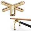 equlup Pool Cue Head Bridge, Metal Anti Slip Billiards Snooker Pool Cue Rest Bridge Head Holder Billiard Accessory for Pool Table Rack (Cross) view 4