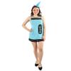 BC GOODS BY Adult Crayon Costume Bundle-Long-Sleeve Synthetic Fabric, Blue - Large view 1