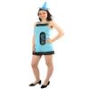 BC GOODS BY Adult Crayon Costume Bundle-Long-Sleeve Synthetic Fabric, Blue - Medium view 2