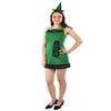 BC GOODS BY Adult Crayon Costume Bundle-Long-Sleeve Synthetic Fabric, Green - Large view 2