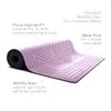 agoy PRO+ WARRIOR - Premium Non-Slip Yoga Mat - Eco-Conscious Design - PU Surface With Wet/Dry Grip+ - Focus Alignment  Natural Tree Rubber Base - Portable Standard Size, Ideal For Any Yoga Practice view 4