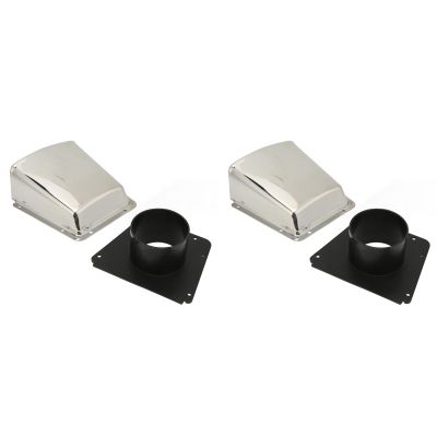 Boat Cowl Vent 2 Pack Marine Stainless Steel 304 Ventilation Cover Nylon Base Exhaust Cowl Ventilator Marine Vent Cap