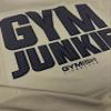 Gym Junkie Funny Saying T-Shirt for Men Fitness Inspiring Workout Shirts for Him (SM, Gym-Junkie Back Military Green Branded) view 3