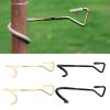 KANGQL Camping Lantern Hook, 1Pc Camping Lantern Hooks Hangers, Double-Ended Storage Hook Multi-Purpose Camping Light Lamp Hooks, Durable Metal Hooks, 22mm Black view 2