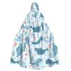 Juiimr Walrus Animal Ocean Pattern Long Hooded Cape Cloak For Halloween Carnival Theme Party Cosplay Costume Decor view 1