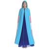 Juiimr LGBTQ Transgender Trans Rights Human Flag Long Hooded Cape Cloak For Halloween Carnival Theme Party Cosplay Costume Decor view 2