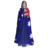 DRTGEDS Australian Flag Hooded Cloak Unisex Cape Halloween Christmas Vampire Witch Cloak Costumes Party Cape view 2
