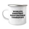 World's Greatest Respiratory Therapist Gifts - Birthday Unique Camping Mug for Respiratory Therapist Men, Women, Friends, Coworkers, Family view 1