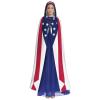 DRTGEDS Ohio State Flag Hooded Cloak Unisex Cape Halloween Christmas Vampire Witch Cloak Costumes Party Cape view 2