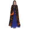 Juiimr Halloween Pumpkin Pattern Long Hooded Cape Cloak For Halloween Carnival Theme Party Cosplay Costume Decor view 2