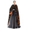 Juiimr Halloween Pumpkin Pattern Long Hooded Cape Cloak For Halloween Carnival Theme Party Cosplay Costume Decor view 3