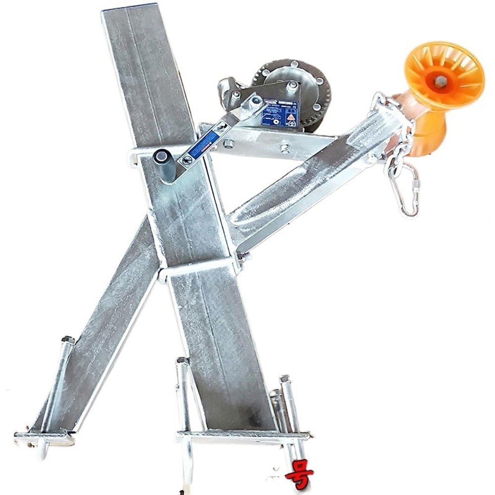 Yacht Trailer Winch Stand + Winch, for Boat, Motorboat, Rubber Inflatable Boat Trailer Winch Fixed Bracket MINGPING(No.3 2000 lbs for W80-H100/120mm)