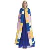 Autism Awareness Month Long Hooded Cape Cloak For Halloween Carnival Theme Party Cosplay Costume Decor view 2