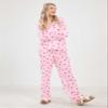 codcm Womens Pajama Sets Cotton Pj Set Cute Print Print Long Sleeve Button Shirt With Pants(Pink Print,Large) view 2