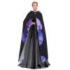 DRTGEDS Violet Flower Hooded Cloak Unisex Cape Halloween Christmas Vampire Witch Cloak Costumes Party Cape view 3