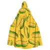 Juiimr Fresh Ripe Corn Cobs Pattern Long Hooded Cape Cloak For Halloween Carnival Theme Party Cosplay Costume Decor view 1