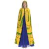 Juiimr Fresh Ripe Corn Cobs Pattern Long Hooded Cape Cloak For Halloween Carnival Theme Party Cosplay Costume Decor view 2
