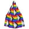 Juiimr Pride Month LGBTQ Gay Pride Ally Pattern Long Hooded Cape Cloak For Halloween Carnival Theme Party Cosplay Costume Decor view 1