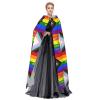 Juiimr Pride Month LGBTQ Gay Pride Ally Pattern Long Hooded Cape Cloak For Halloween Carnival Theme Party Cosplay Costume Decor view 3