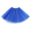 HzDazrl Women Tulle Tutu Skirt Layered Ballet Dance Party Princess Skirt Halloween Christmas Carnival Costume Mini Skirt (Solid Royal Blue, ONE Size) view 1