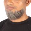 BC GOODS BY Mens Hollywood Synthetic Facial Hair Stylish & Easy Beard, Grey view 2