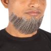 BC GOODS BY Mens Hollywood Synthetic Facial Hair Stylish & Easy Beard, Grey view 3