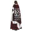 Juiimr Sickle Cell Awareness Month Long Hooded Cape Cloak For Halloween Carnival Theme Party Cosplay Costume Decor view 4