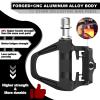 BUCKLOS SPD-SL Pedals PD-R8000 Road Bike Pedals - Bicycle Clipless Titanium Sealed Bearing Nylon/Aluminium Ultegra Clip Pedals Compitable with Shimano SPD-SL Cleats for Indoor Cycling (9/16") view 2