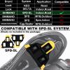 BUCKLOS SPD-SL Pedals PD-R8000 Road Bike Pedals - Bicycle Clipless Titanium Sealed Bearing Nylon/Aluminium Ultegra Clip Pedals Compitable with Shimano SPD-SL Cleats for Indoor Cycling (9/16") view 4