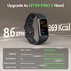 FITVII FINO 2 Slim Fitness Tracker, Smart Watch with Blood Oxygen, Sleep Monitor, 24/7 Heart Rate & Blood Pressure, IP68 Waterproof Health Activity Trackers with Calories Step Counter for Women Men view 2