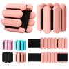 Adjustable Wrist & Ankle Weights Set of 2(1Lbs Each), Premium Silicone Wearable Weight Bracelets, Fits for Yoga, Pilates, Home Gym Workout, Dance, Pool Exercises, Jogging, Cardio, Strength Training (Orange) view 1