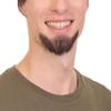 BC GOODS BY Men's Fake Goatee Beard with Human Hair Look Novelty Facial Accessory, Black view 3