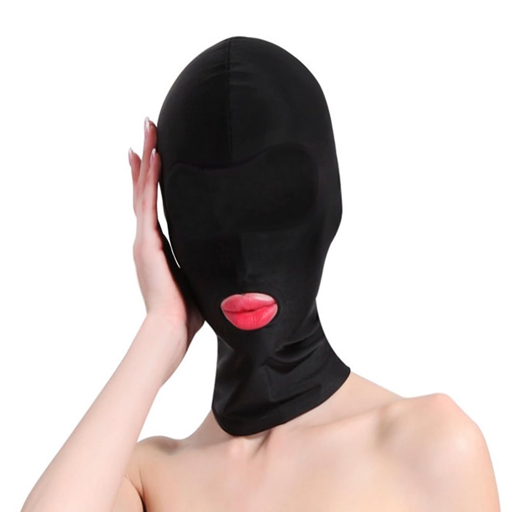 Black Balaclava Face Mask Funny Elastic Head Mask Full Face Cover Cosplay Masquerade Masks Headwear Prank Costume