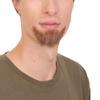 BC GOODS BY Men's Fake Goatee Beard with Human Hair Look Novelty Facial Accessory, Dark Brown view 3