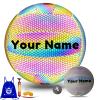 KPASON Customized Holographic Glowing Volleyball Size 5 - Personalized Gift With Name/Text for Men Women view 1