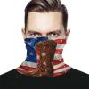 VFKLT American Flag with Cowboy Boots Face Mask Sun Dust Protection Neck Gaiter Scarf Face Covering Headwear Bandana for Men Women view 1