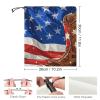 VFKLT American Flag with Cowboy Boots Face Mask Sun Dust Protection Neck Gaiter Scarf Face Covering Headwear Bandana for Men Women view 2