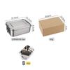 IGRIXLSD 1pc Lunch Box 1200ML, Stainless Steel Portable Sealed Bento Box With Removable Partition For Outdoor Camping view 2