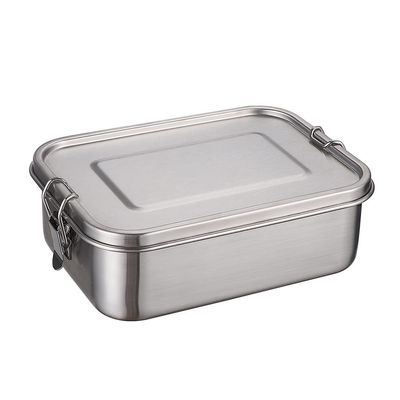 IGRIXLSD 1pc Lunch Box 1200ML With 3 Compartments, Stainless Steel Portable Sealed Bento Box Suitable For Outdoor Camping
