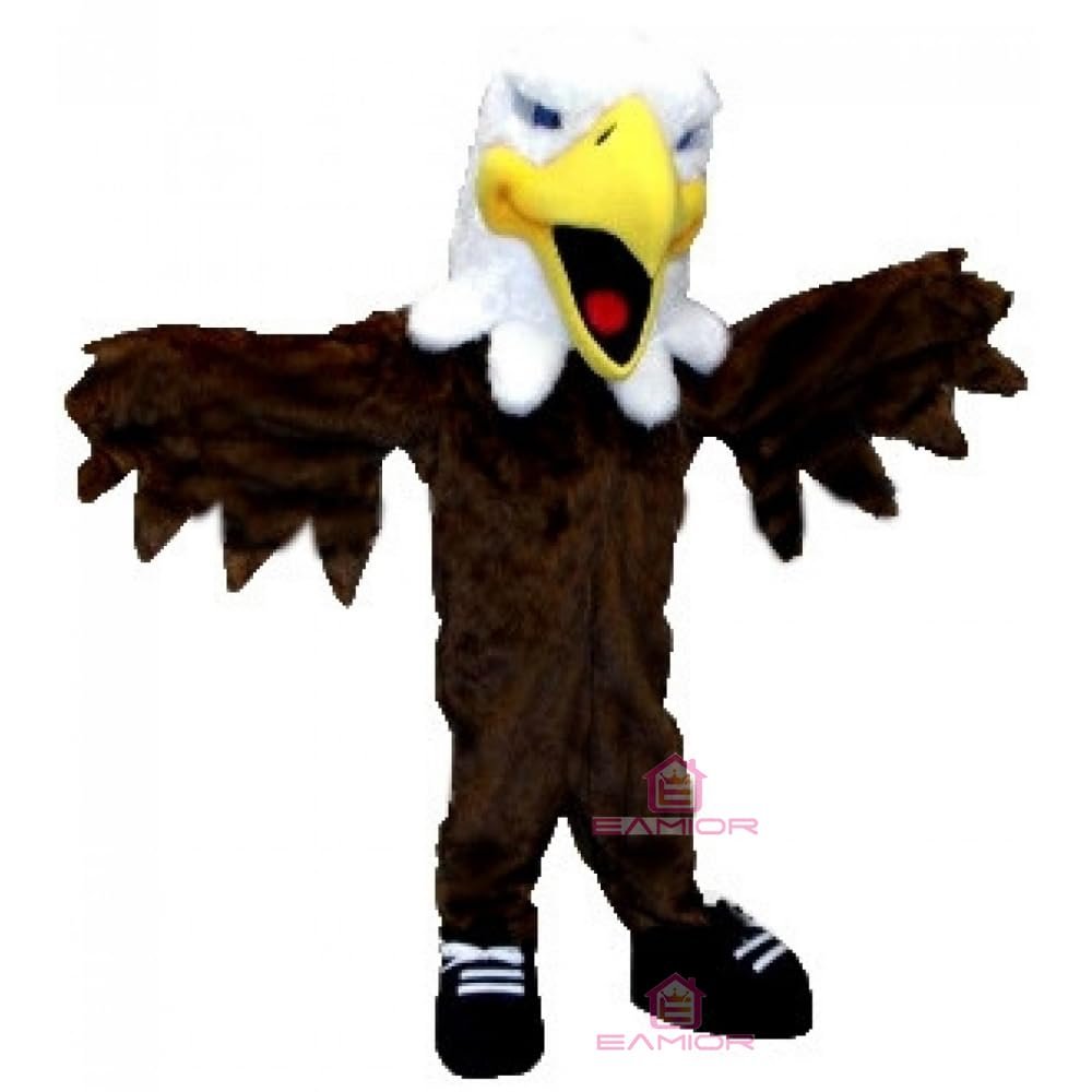 Adult Eagle Mascot Costume Adult Size for Men & Women with Built-in Fan Inside the Head