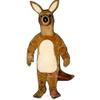Brown Kangaroo Mascot Costume Adult Size for Men & Women with Built-in Fan Inside the Head view 1
