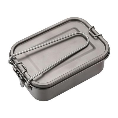 IGRIXLSD 1PC Pure Titanium Lunch Box 750ML, Portable Folding Bento Box Suitable For Outdoor Camping Or Home Use