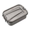 IGRIXLSD 1PC Pure Titanium Lunch Box 750ML, Portable Folding Bento Box Suitable For Outdoor Camping Or Home Use view 1