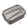 IGRIXLSD 1PC Pure Titanium Lunch Box 750ML, Portable Folding Bento Box Suitable For Outdoor Camping Or Home Use view 2