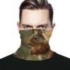 VFKLT Wildlife Forest Squirrel Face Mask Sun Dust Protection Neck Gaiter Scarf Face Covering Headwear Bandana for Men Women view 1