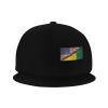 Joisbs Vintage Beninese American Flag Classic Unisex Sun Hat with Flat Brim - Adjustable and Stylish for Outdoor Adventures! Black view 4