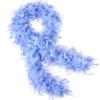 THARAHT Sky Blue Chandelle Turkey Feather Boa 2 Yards 40g for DIY Craft Home Dancing Wedding Mardi Gras Party Halloween Costume Decoration Feather Boa view 1