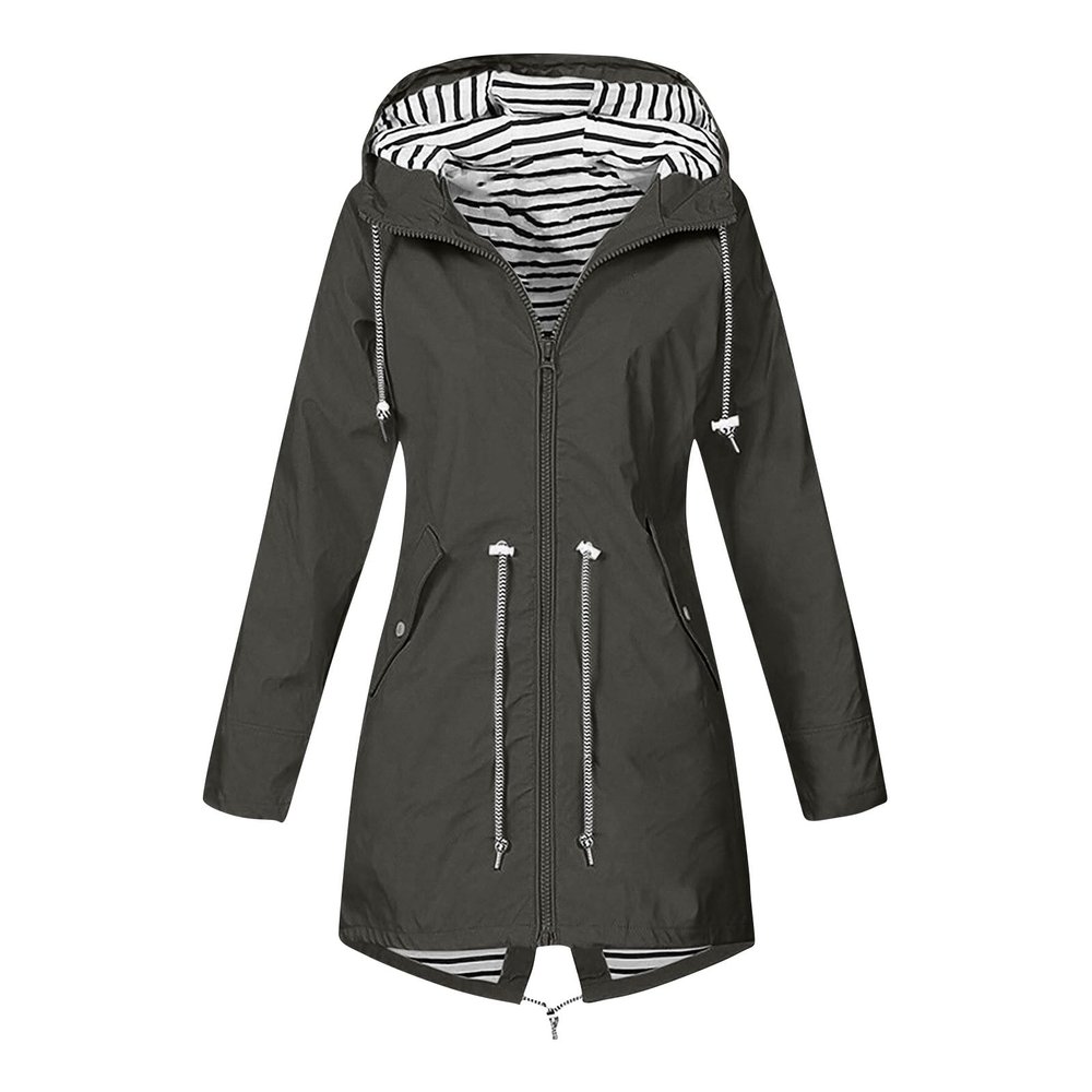 Plus Size Fall Jacket for Women Cool Hiking Long Sleeve Hooded Polyester Top Lightweight Fit Solid Color Button Jacket Female Yellow