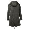 Plus Size Fall Jacket for Women Cool Hiking Long Sleeve Hooded Polyester Top Lightweight Fit Solid Color Button Jacket Female Yellow view 2