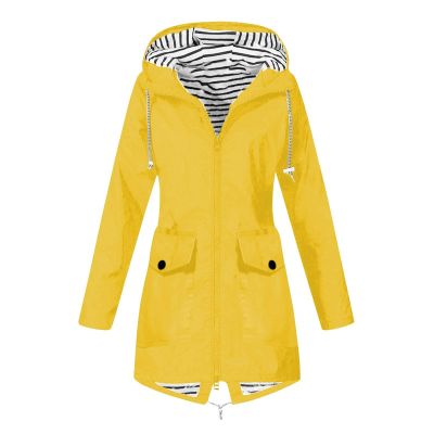 NAMTYQX Long Sleeve Oversized Fall Casual Jacket for Women College Button Front Hooded Polyester Blouse Waterproof Loose Fit Solid Jacket Women Yellow